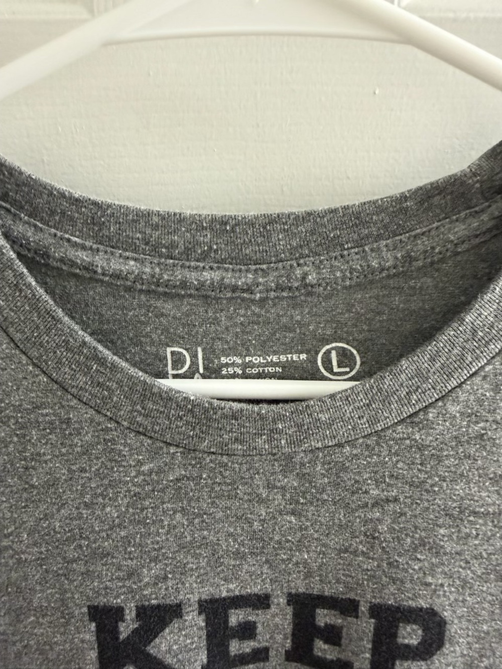 Keep Los Angeles Weird Graphic Tee Shirt- Gray Large L Vintage - Picture 2 of 2